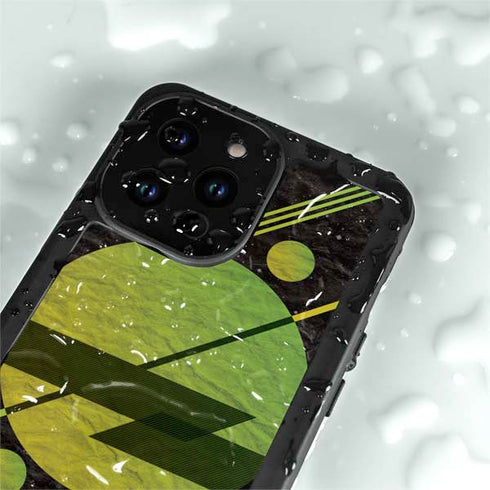Retro Space iPhone 15 Pro Waterproof Case