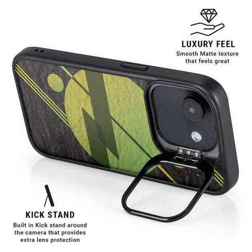 Retro Space iPhone 16e Kickstand Case