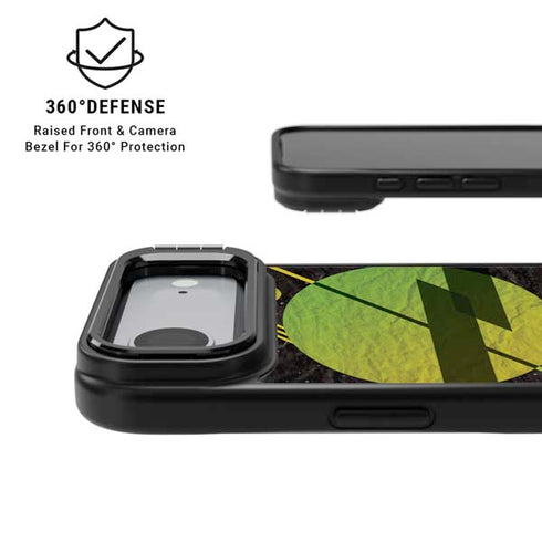 Retro Space iPhone 17 Air Kickstand Case