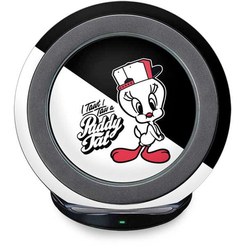 Looney Tunes Retro Tweety Bird Fast Charge Wireless Charging Stand Skin