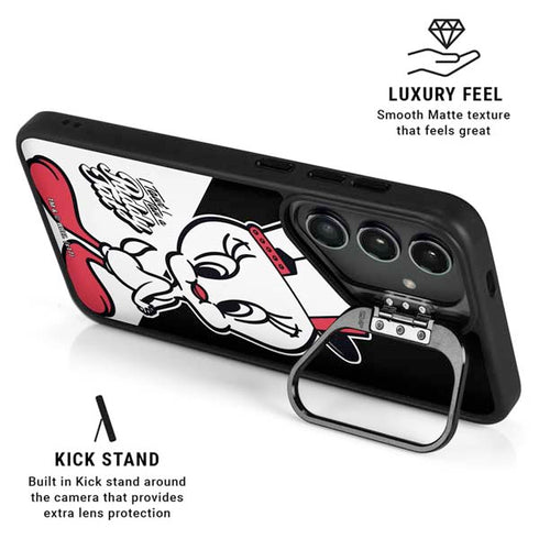 Looney Tunes Retro Tweety Bird Galaxy S24 Ultra Kickstand Case