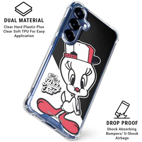 Looney Tunes Retro Tweety Bird Galaxy S25 Clear Case