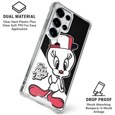 Looney Tunes Retro Tweety Bird Galaxy S25 Ultra Clear Case