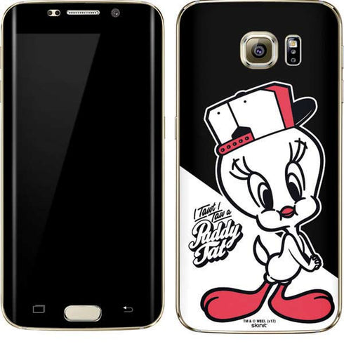 Looney Tunes Retro Tweety Bird Galaxy S7 Edge Skin