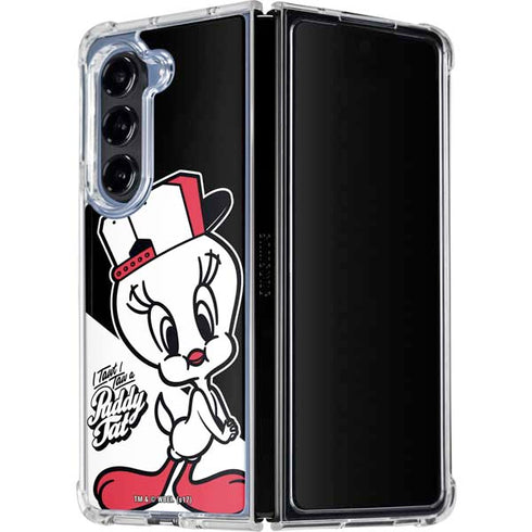 Looney Tunes Retro Tweety Bird Galaxy Z Fold5 5G Clear Case