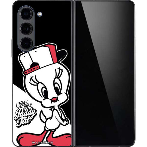 Looney Tunes Retro Tweety Bird Galaxy Z Fold5 5G Skin