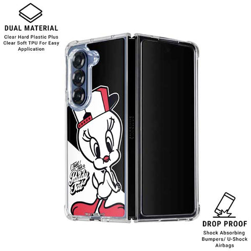Looney Tunes Retro Tweety Bird Galaxy Z Fold6 Clear Case