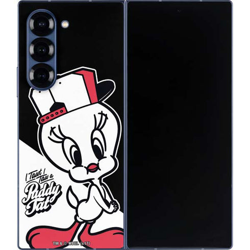 Looney Tunes Retro Tweety Bird Galaxy Z Fold6 Skin