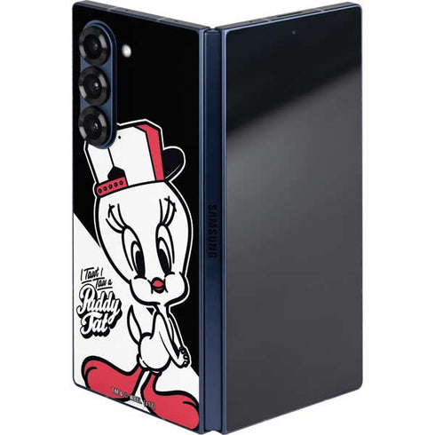 Looney Tunes Retro Tweety Bird Galaxy Z Fold6 Skin