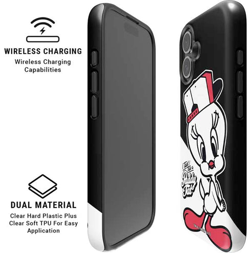 Looney Tunes Retro Tweety Bird iPhone 16 Magsafe Impact Case