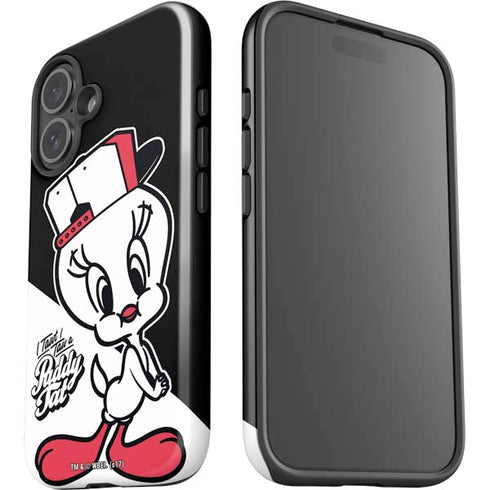 Looney Tunes Retro Tweety Bird iPhone 16 Plus Impact Case