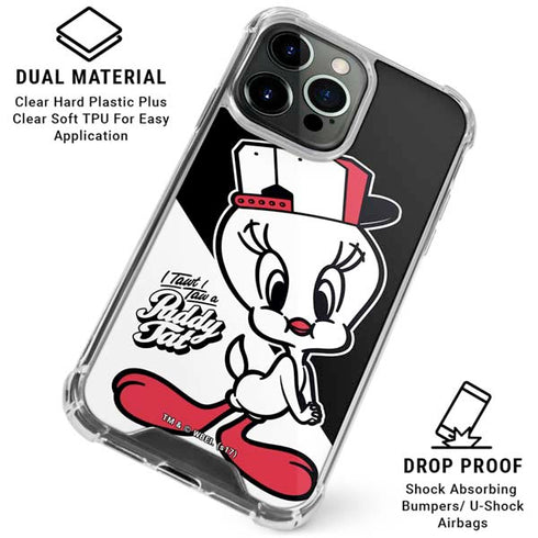 Looney Tunes Retro Tweety Bird iPhone 16 Pro Max Clear Case