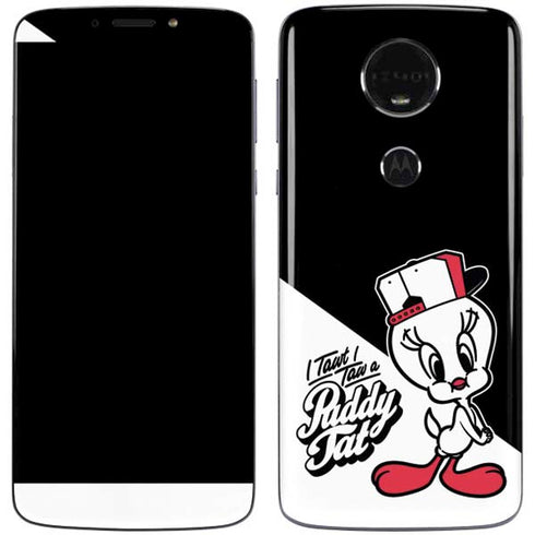 Looney Tunes Retro Tweety Bird Moto E5 Plus Skin
