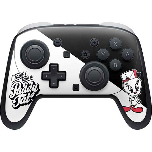 Looney Tunes Retro Tweety Bird Nintendo Switch 2 (2025) Pro Controller Skin