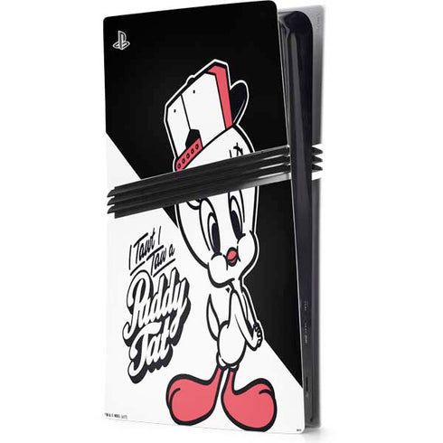 Looney Tunes Retro Tweety Bird PS5 Pro Console Skin
