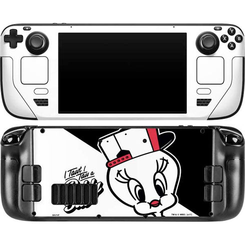 Looney Tunes Retro Tweety Bird Steam Deck Handheld Gaming Computer OLED Skin