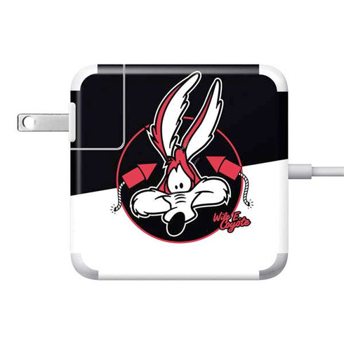 Looney Tunes Retro Wile E Coyote 85W Power Adapter (15 and 17 inch MacBook Pro Charger) Skin