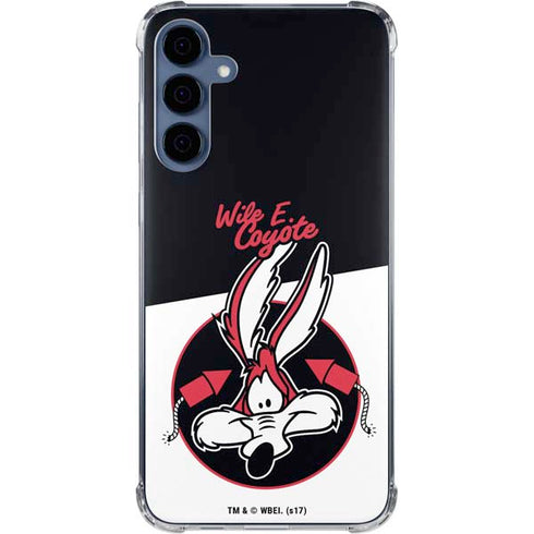 Looney Tunes Retro Wile E Coyote Galaxy A55 5G Clear Case