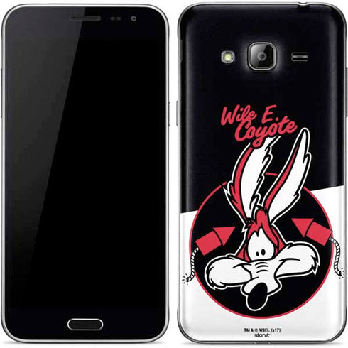 Looney Tunes Retro Wile E Coyote Galaxy J3 Skin