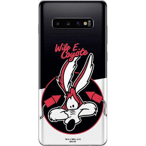 Looney Tunes Retro Wile E Coyote Galaxy S10 Plus Skin