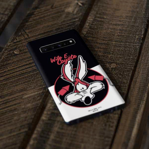Looney Tunes Retro Wile E Coyote Galaxy S10 Plus Skin