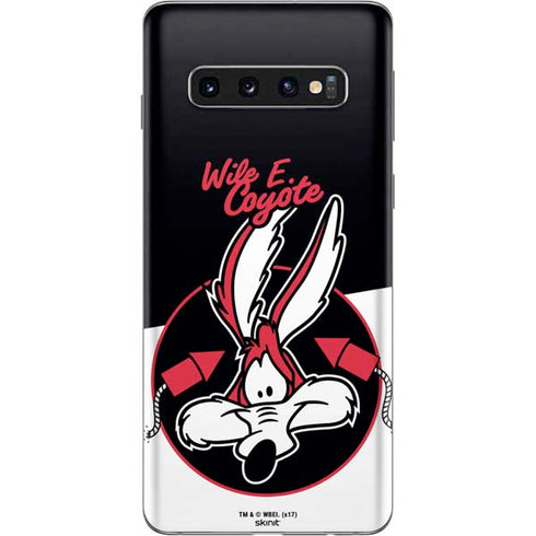 Looney Tunes Retro Wile E Coyote Galaxy S10 Skin