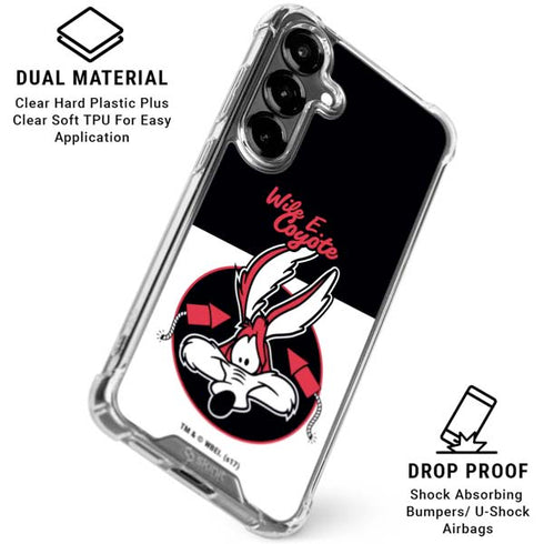 Looney Tunes Retro Wile E Coyote Galaxy S26 Clear Case