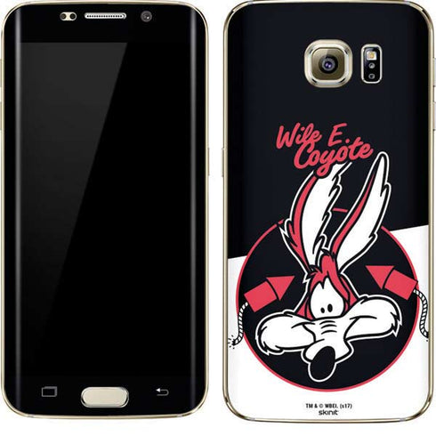 Looney Tunes Retro Wile E Coyote Galaxy S7 Edge Skin