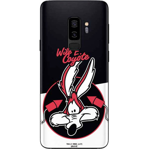 Looney Tunes Retro Wile E Coyote Galaxy S9 Plus Skin