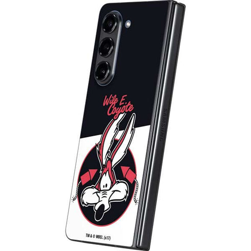 Looney Tunes Retro Wile E Coyote Galaxy Z Fold5 5G Skin