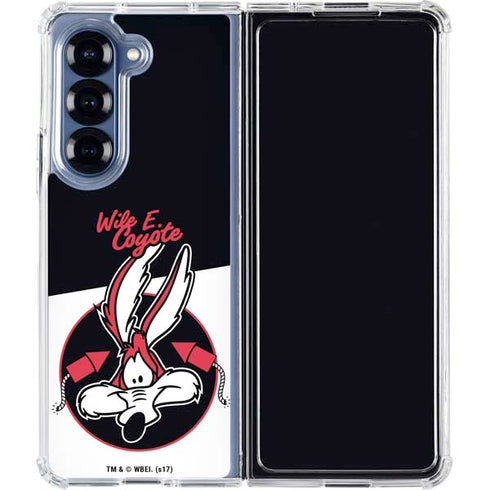 Looney Tunes Retro Wile E Coyote Galaxy Z Fold6 Clear Case