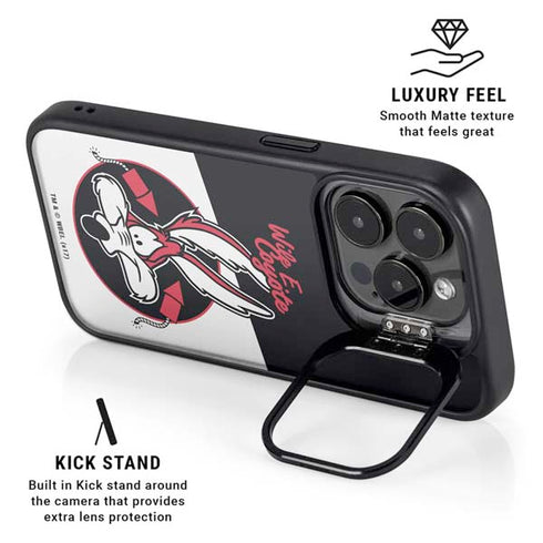 Looney Tunes Retro Wile E Coyote iPhone 14 Pro Max Kickstand Case