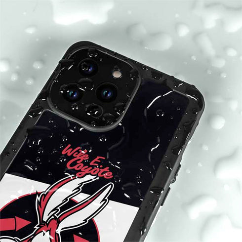 Looney Tunes Retro Wile E Coyote iPhone 15 Pro Waterproof Case