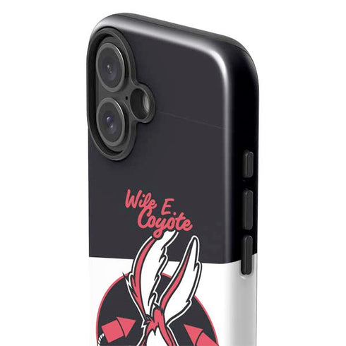 Looney Tunes Retro Wile E Coyote iPhone 16 Plus Impact Case