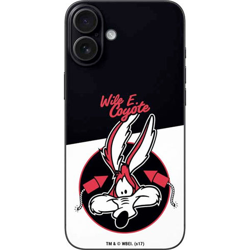Looney Tunes Retro Wile E Coyote iPhone 16 Plus Skin