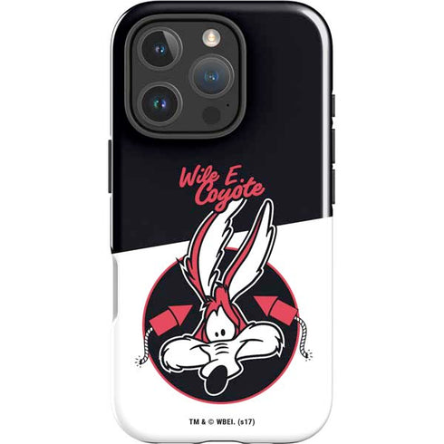 Looney Tunes Retro Wile E Coyote iPhone 16 Pro Impact Case