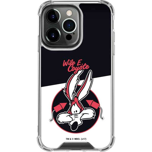 Looney Tunes Retro Wile E Coyote iPhone 16 Pro Max Clear Case