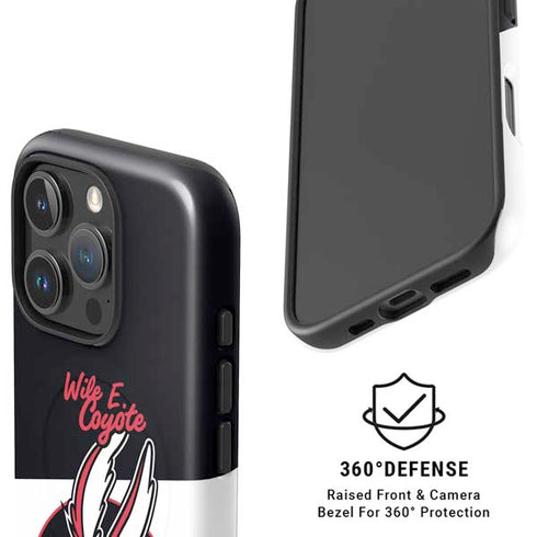 Looney Tunes Retro Wile E Coyote iPhone 16 Pro Max Magsafe Impact Case