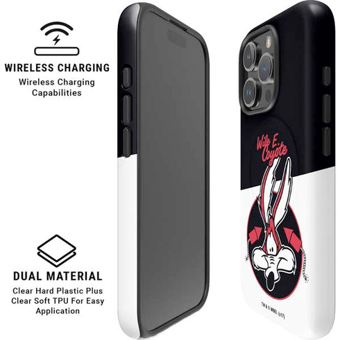 Looney Tunes Retro Wile E Coyote iPhone 16 Pro Max Magsafe Impact Case