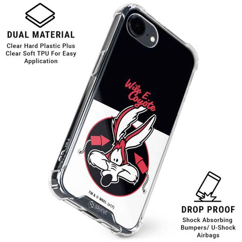 Looney Tunes Retro Wile E Coyote iPhone 16e Clear Case