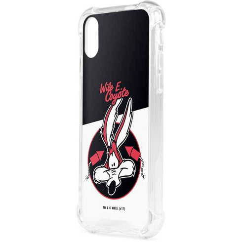 Looney Tunes Retro Wile E Coyote iPhone XS Clear Case