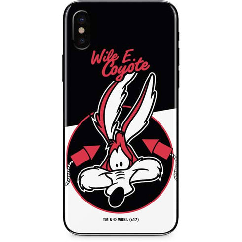 Looney Tunes Retro Wile E Coyote iPhone XS Max Skin