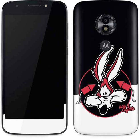 Looney Tunes Retro Wile E Coyote Moto E5 Play Skin