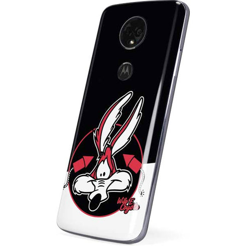 Looney Tunes Retro Wile E Coyote Moto E5 Plus Skin