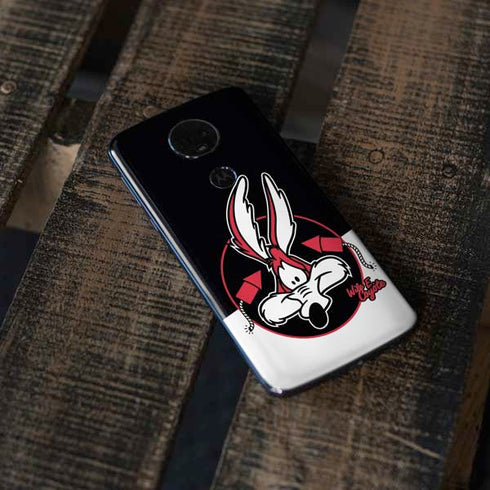Looney Tunes Retro Wile E Coyote Moto E5 Plus Skin
