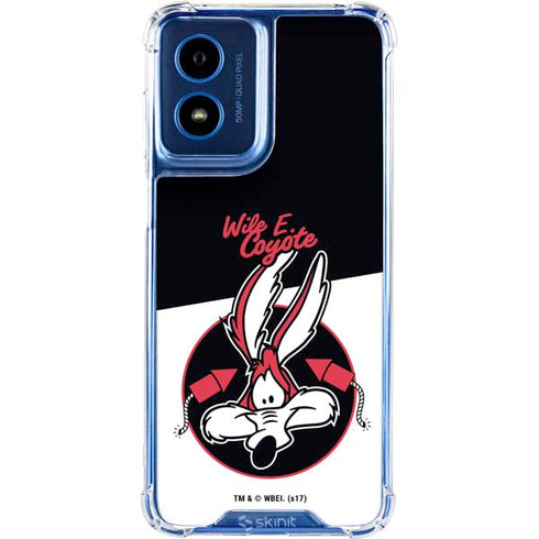 Looney Tunes Retro Wile E Coyote Moto G Play 4G (2024) Clear Case