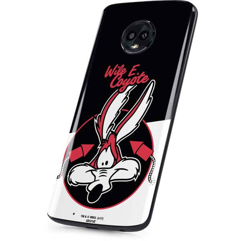 Looney Tunes Retro Wile E Coyote Moto G6 Skin