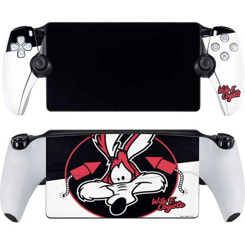 Looney Tunes Retro Wile E Coyote PlayStation Portal Remote Player Skin