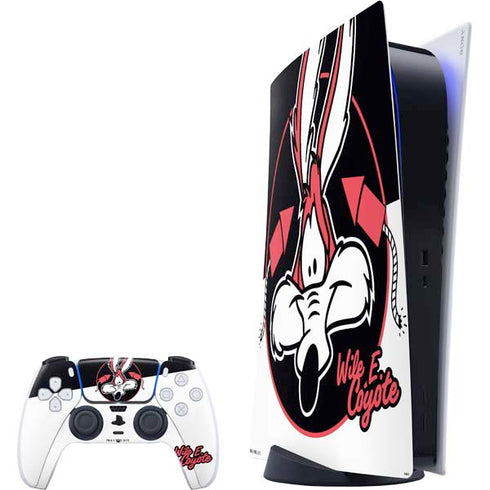 Looney Tunes Retro Wile E Coyote PlayStation PS5 Skins