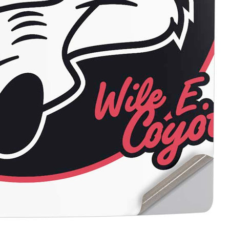 Looney Tunes Retro Wile E Coyote PS5 Pro Disk Console Skin